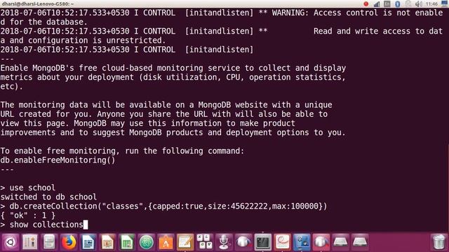 6.4 - Create Collection with Option, Show Collection in MongoDb смотреть онлайн