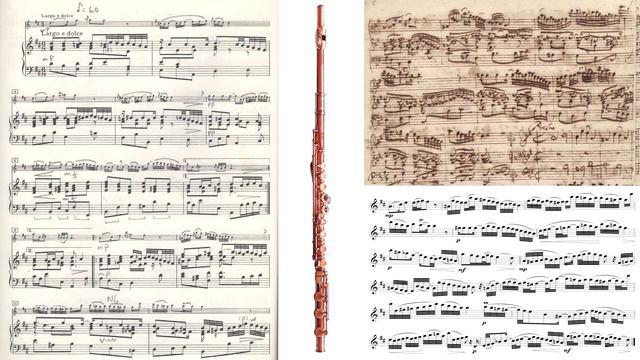 Bach's "Sonata in B Minor" for Flute and Keyboard (with score & autograph) смотреть онлайн