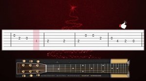 Christmas Song - God Rest Ye Merry Gentlemen - EASY Guitar tutorial (TAB)