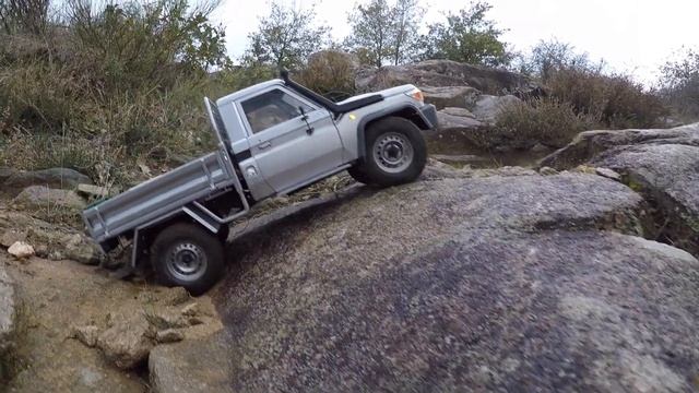 Boom Racing BRX-01 Toyota LC70 Upgrade Rear Leaf Spring Conversion Kit And Tires/wheels 1.9