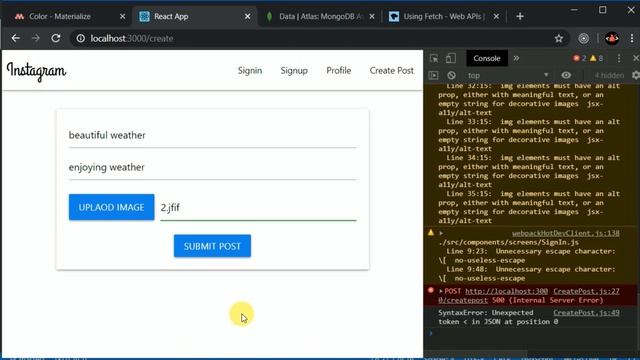 #22 Saving token in local storage and solving errors | MERN stack tutorial | Instagram clone смотреть онлайн