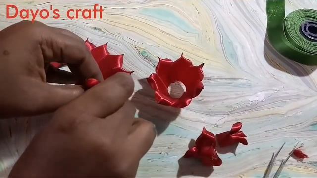 DIY Fabric flower- 3- Rose ??? смотреть онлайн