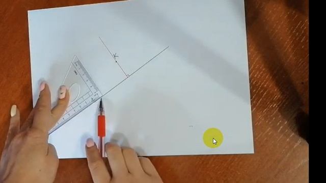 видео построение параллельных прямых