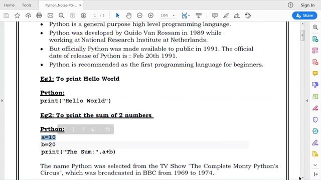 Core Python for Beginners | Session-2 | Ganesh Sir, A-PLUS | Thu 04-06-2020 | Identifiers, Variable смотреть онлайн