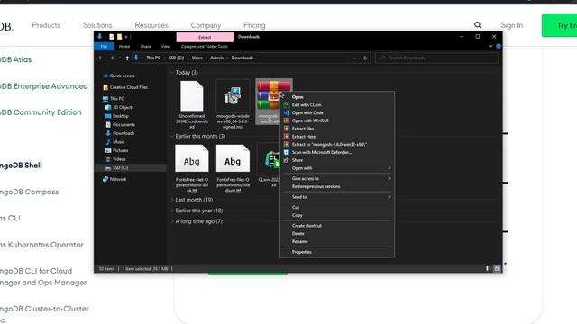Install mongoDB v6.0.3 Latest on Windows 10/11 | How to install mongoDB LATEST смотреть онлайн