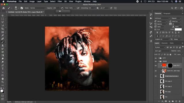 FREE PSD [ Photoshop Tutorial ] Juice Wrld - Album/Cover Art in Photoshop 2022 смотреть онлайн
