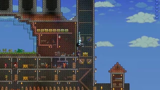 Мой замок в Terraria смотреть онлайн