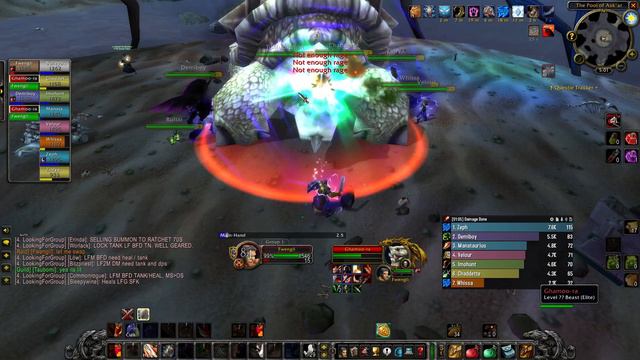 WoW Classic SoD Protection Warrior Pve Blackfathom Deeps Ghamoo-ra Kill 5