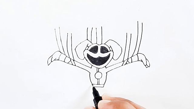 How To Draw Dog Day Monster From Smiling Critters - Poppy Playtime - Easy Drawing смотреть онлайн