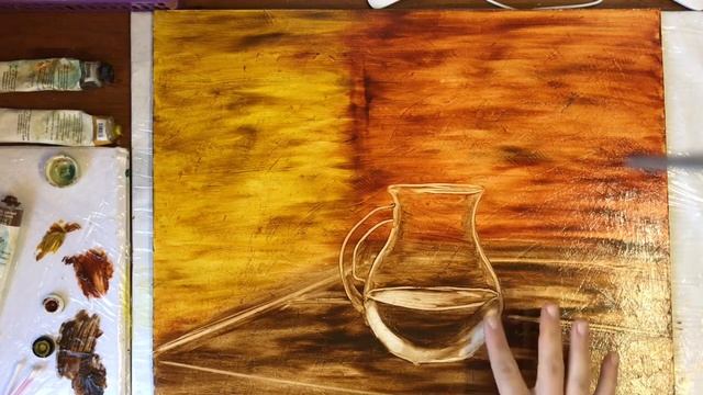 Нарисовать фиолетовые цветы в стиле масло смотреть онлайн