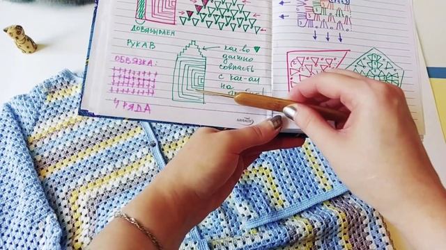 Летняя кофточка "Бабушкин квадрат" это модно!) смотреть онлайн