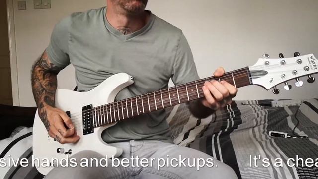 Schecter C-7 Deluxe chug test with Boss GT 1000 смотреть онлайн