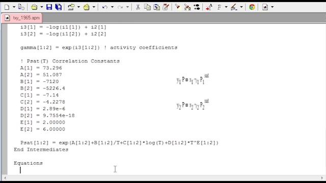 Tutorial on Fitting Wilson Equation VLE Parameters with APM MATLAB смотреть онлайн