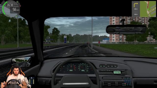 ТАКСИСТ В ЯРОСТИ ОТ НОВОЙ МАШИНЫ - CITY CAR DRIVING + РУЛЬ смотреть онлайн