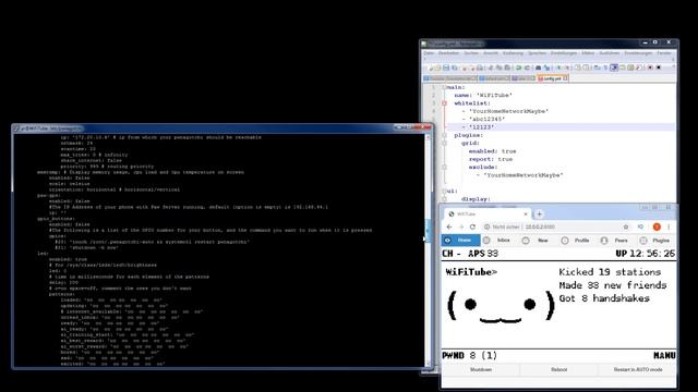 Pwnagotchi create and change configuration config.yml and default.yml SFTP YAML смотреть онлайн
