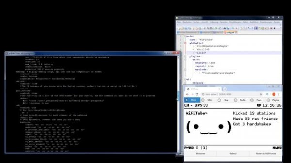 Pwnagotchi create and change configuration config.yml and default.yml SFTP YAML