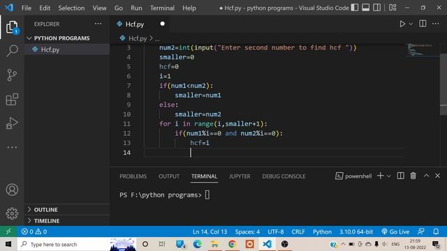 How to Find HCF/GCD of Two Number Using Python | Python Program to find HCF/GCD of Two Numbers смотреть онлайн