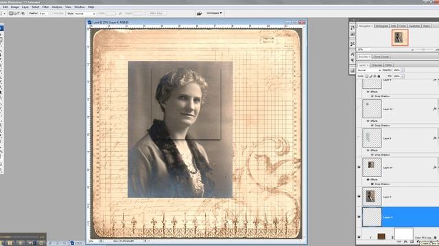 Digital Scrapbooking Tutorial: Creating Dimension with Digital Photos and Brushes смотреть онлайн