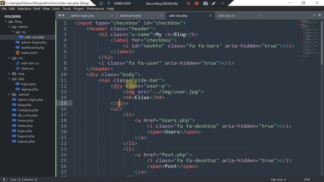 How to Create a Blog PHP & MySQL database #2 | Admin Login смотреть онлайн