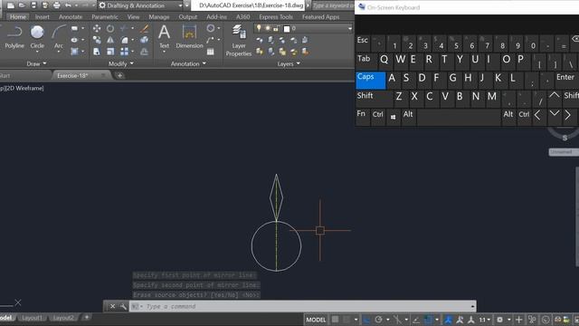 AutoCAD 2D Practice Drawing | AutoCAD Drafting | AutoCAD Tutorial | Exercise-18 смотреть онлайн