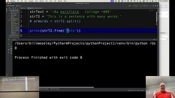 Python - Module 8 - String.find() (Fall 2023)