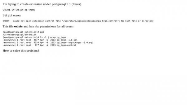 Databases: Trouble with installing additional modules on Postgresql 9.1 on ALT-Linux
