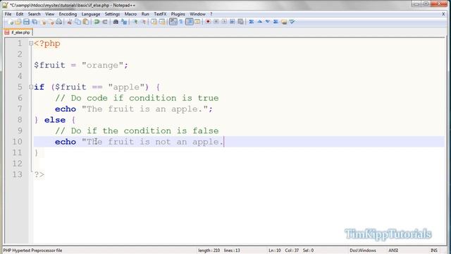 PHP Basic - If / Else Statements смотреть онлайн