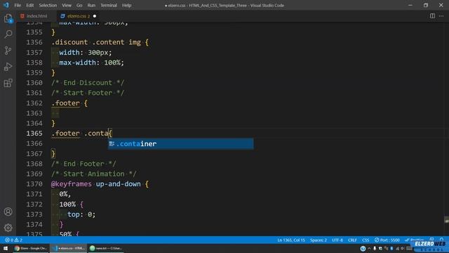 [Arabic] HTML & CSS Template Three 2021 - #30 - Footer Section Part 1 смотреть онлайн