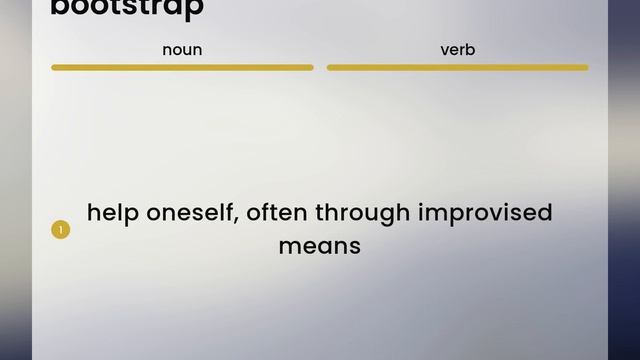 Bootstrap | definition of BOOTSTRAP смотреть онлайн