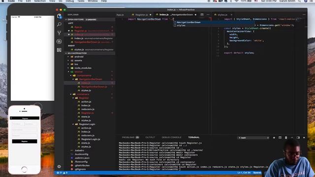React Native Ep4 - Building our Custom Navigation Bar and Installing PropTypes смотреть онлайн