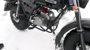 Мотоцикл Скаут 3-140 VORTEX. С панелью приборов, классической фарой, светотехникой и зеркалами.