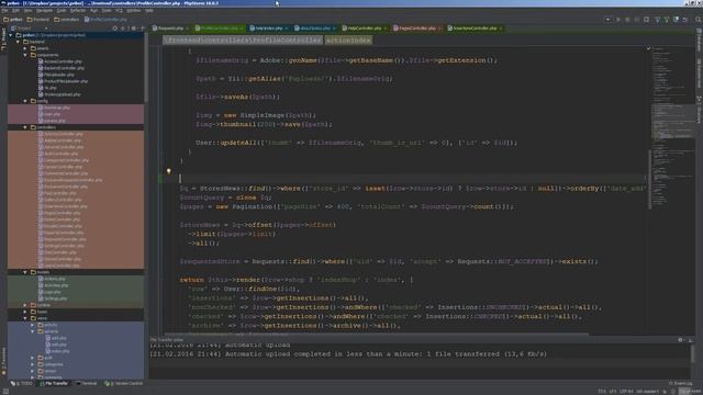 Работа в PhpStorm смотреть онлайн