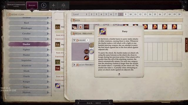 Pathfinder: WotR (Beta) - Duelist Prestige Class Mechanics/Overview смотреть онлайн