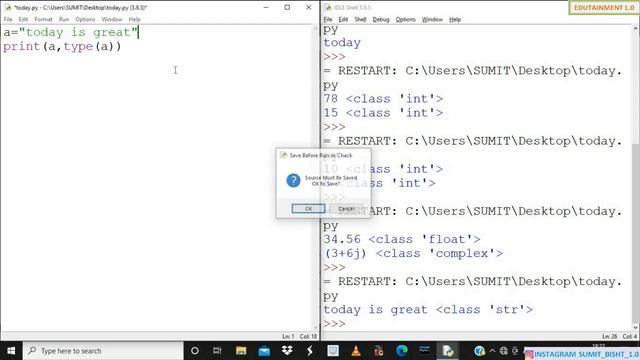 Python Revision Tour | Class 12 Computer Science with Python (Video 2) смотреть онлайн