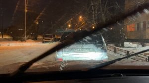 Работа дворников и стеклоомывателей в Haval F7 (Хавейл Ф7) на морозе (-13)