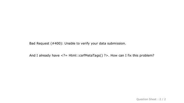 jQuery : Getting bad request (#400) on Ajax calls using Yii 2 смотреть онлайн