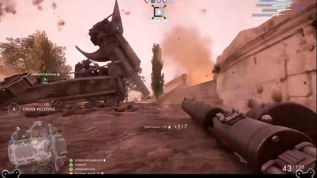 Battlefield 1, Casual Gameplay using an xbox one controller on PC смотреть онлайн