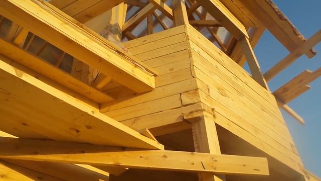 Дом из бруса 6х9 с эркером и мансардным этажом Тюмень смотреть онлайн