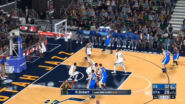 [Sim NBA 2K17 PC] Warriors vs. Jazz Game 4 смотреть онлайн