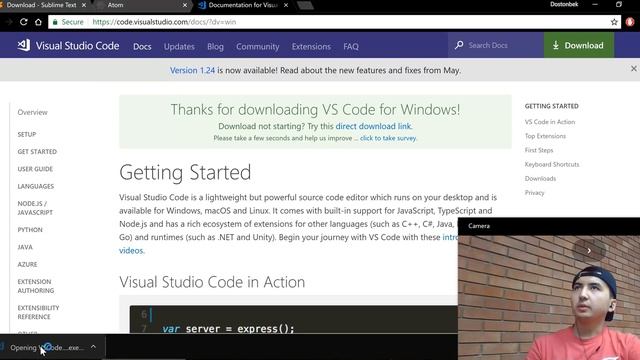 1. Text Editor (Atom, Code, Sublime Text) o'rnatish смотреть онлайн