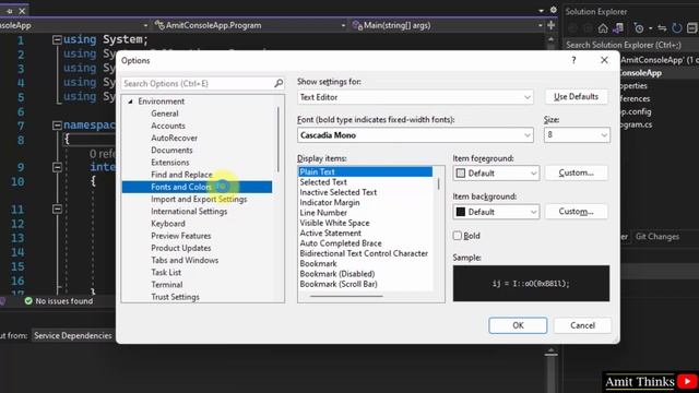 How to Change the font family of Text Editor on Visual Studio 2022 смотреть онлайн