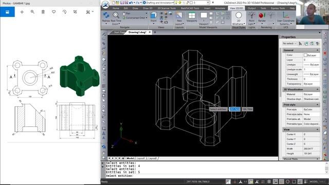 CadDirect 2022 3D Modeling Tutorial For Beginner [COMPLETE] смотреть онлайн