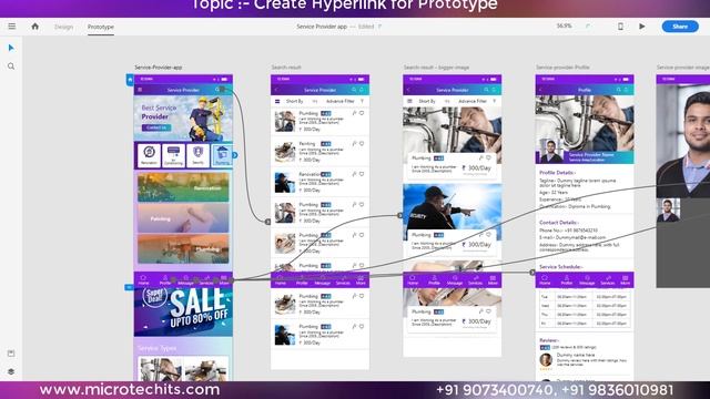Mobile UI Design Tutorial | Service Provider App | Topic 15 | Microtech Global IT Solution смотреть онлайн