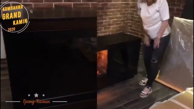 Видео отзыв Очаг «Opti-Myst Juneau» Портал черный на заказ.Купить камин у Гранд Камин смотреть онлайн