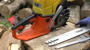 Шина от STIHL MS 180 на китайце доработка китайской пилы / - переделка