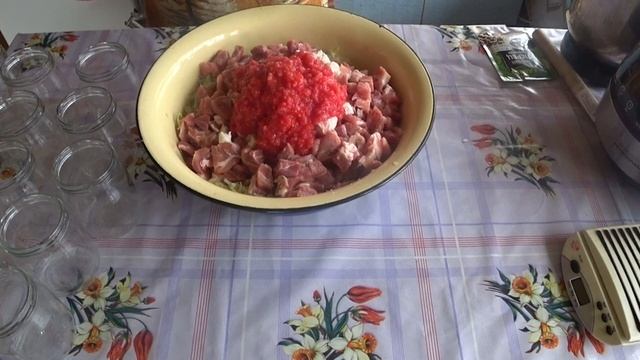 Капуста с мясом (солянка) в автоклаве Домашний Стандарт на ПАРУ. смотреть онлайн