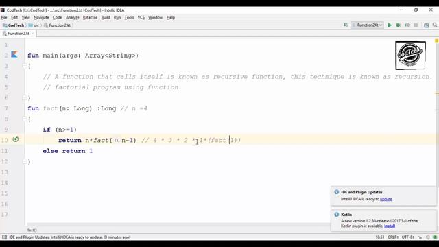 22 Kotlin Recursive Function in Kotlin (Urdu/Hindi) смотреть онлайн