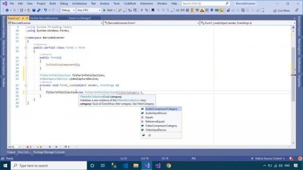 C# Tutorial - Barcode Scanner using Webcam in C# | FoxLearn