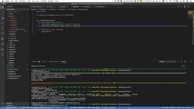 Python Django Web Development Project Manage.py or Use Pytest смотреть онлайн