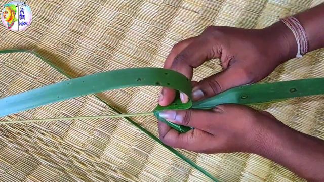 How to make palm beautiful stick 5 (coconut leaf) смотреть онлайн